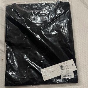 Black v neck scrub top